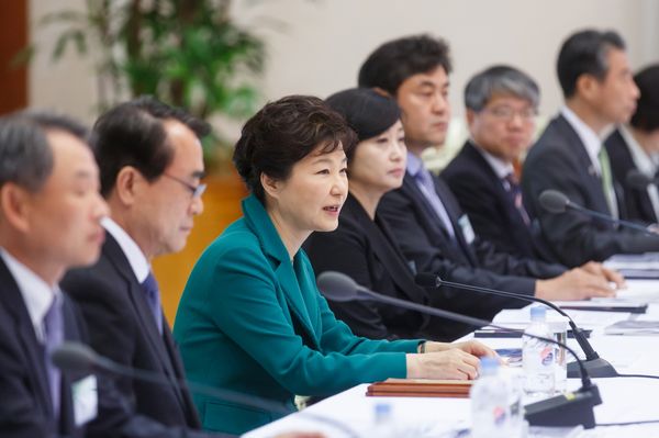 2015년 10월 7일 박근혜 대통령 주재로 열린 국민경제자문회의.