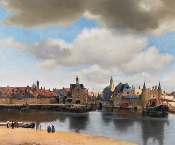 요하네스 베르메르 (Johannes Vermeer, 1632~1675)의 작품 '델프트의 풍경'