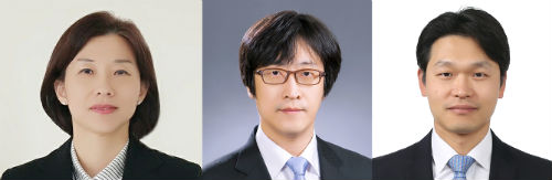 김정선 교수, 이혁 교수, 임명철 교수(왼쪽순)