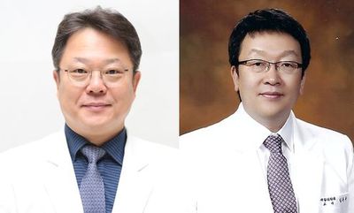 사진 왼쪽부터 이한준 신임 병원장, 김돈규 신임 기획조정실장.
