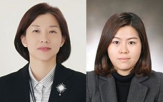 사진 왼쪽부터 김정선 교수, 김지미 대학원생.