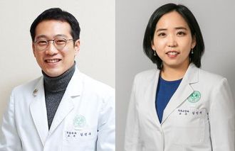 사진 왼쪽부터 김진우 교수, 김민지 교수