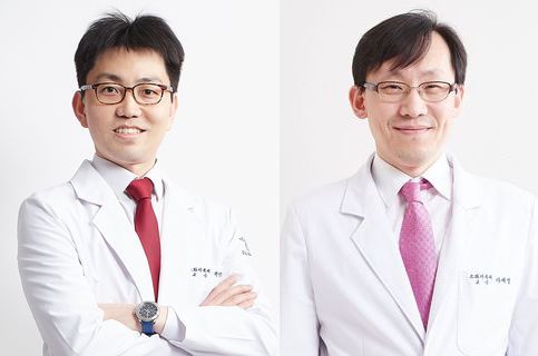 사진 왼쪽부터 소화기내과 곽민섭 교수, 차재명 교수.