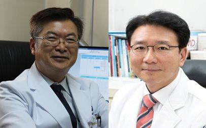 사진 왼쪽부터 충남대병원 김재문 교수, 원광대 산본병원 석승한 교수