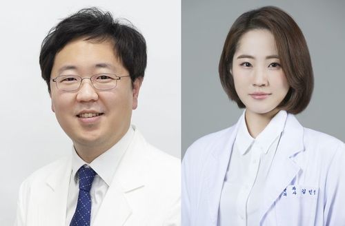 사진 왼쪽부터 김경우 교수, 김민정 전공의.