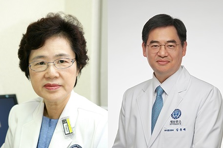 사진 왼쪽부터 서창옥 분당차병원 교수(교신저자) 및 김용배 연세암병원 교수(제1저자).