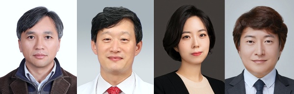 사진 왼쪽부터 홍성회, 김현구, 정혜선, 최병현 교수