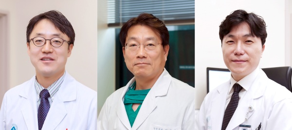 사진 왼쪽부터 박덕우·박승정·김태오 서울아산병원 심장내과 교수