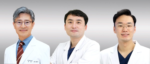 사진 왼쪽부터 고대구로병원 정형외과 오종건·조재우·손휘승 교수