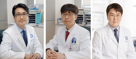 사진 왼쪽부터 아주대병원 홍창형, 손상준, 노현웅 교수