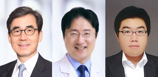 사진 왼쪽부터] 순환기내과 김효수·양한모 교수, 김준오 연구교수