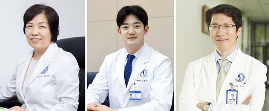 사진 왼쪽부터 아주대병원 박해심, 이영수, 박래웅 교수.