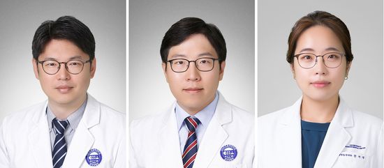사진 왼쪽부터 분당차병원 전홍재, 김찬, 천재경 교수