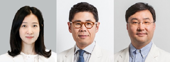 사진 왼쪽부터 은영희 교수, 이재준 교수, 김형진 교수.