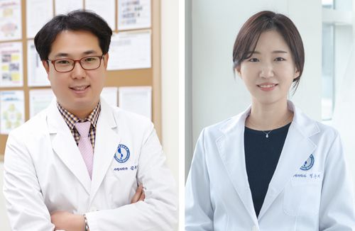 사진 왼쪽부터 김규남 교수, 정수지 임상강사.