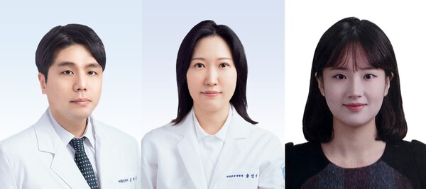 사진 왼쪽부터 오탁규 교수팀, 송인애 교수, 이경화 약사