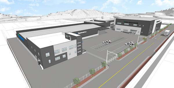 유유헬스케어 제2공장 착공 조감도.